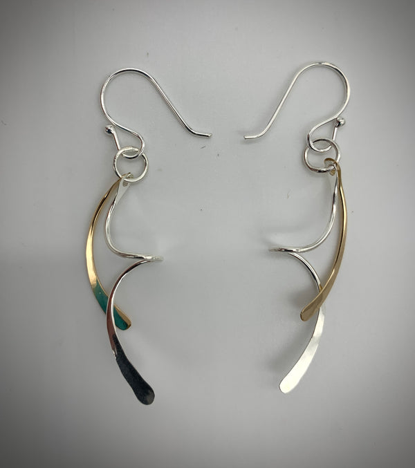 Dangling Squiggle Earrings - Jewelry Edgecomb Potters
