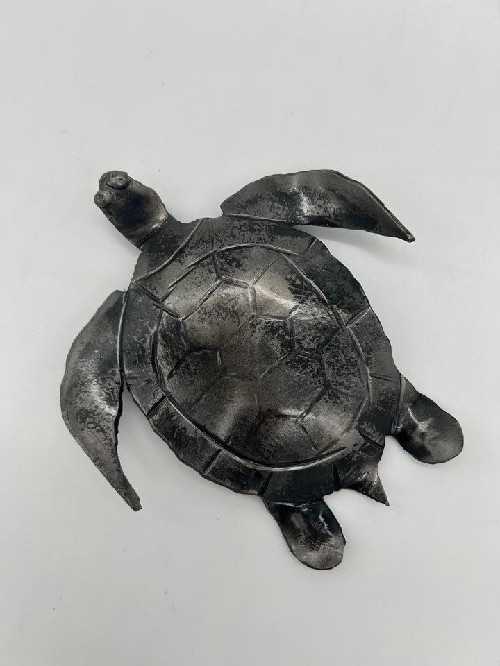 Iron Sea Turtle - Recycled Metals Edgecomb Potters