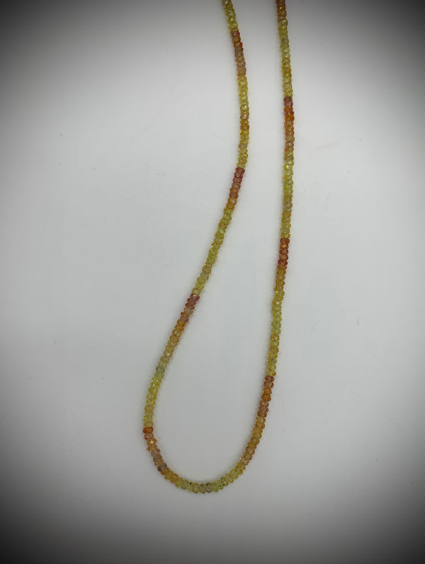 Rare Yellow/Orange Sapphire Strand Necklace - Jewelry Edgecomb Potters