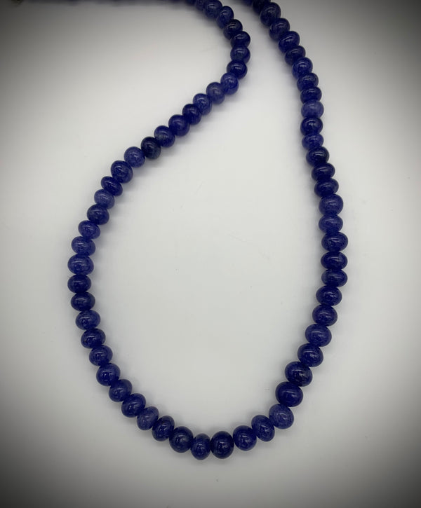 Long Strand Blue Sapphire Necklace - Jewelry Edgecomb Potters