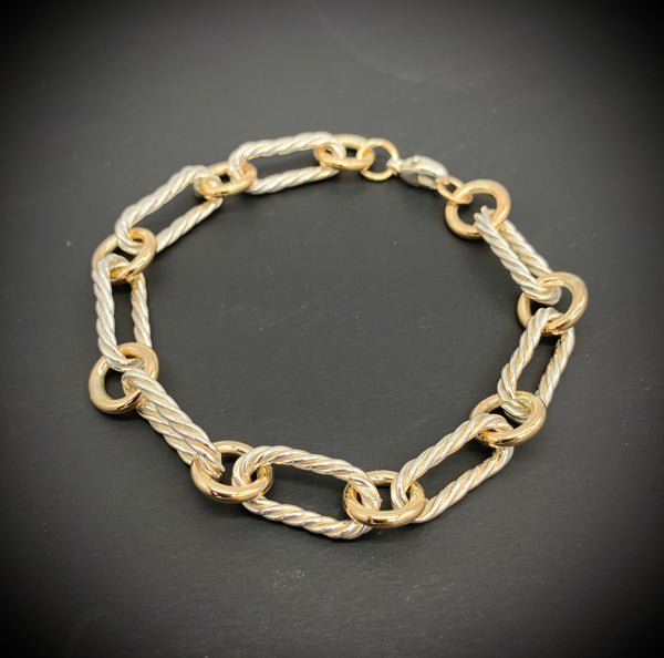 Twisted Chain Link Bracelet - Jewelry Edgecomb Potters
