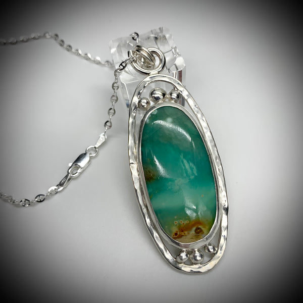 Fossil Wood Opal Bauble Necklace