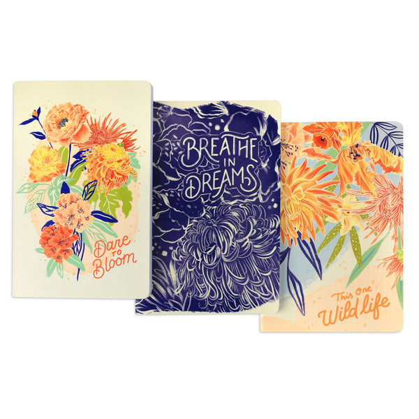 Radiant Blooms - Journal 3 Pack