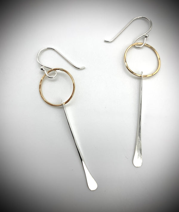 GF & SS Ring and Dangle Earrings - Jewelry Edgecomb Potters