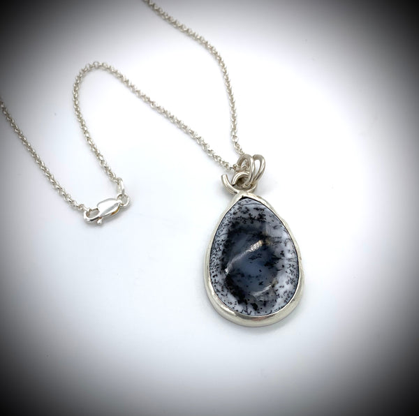 Dendritic Opal Necklace - Jewelry Edgecomb Potters