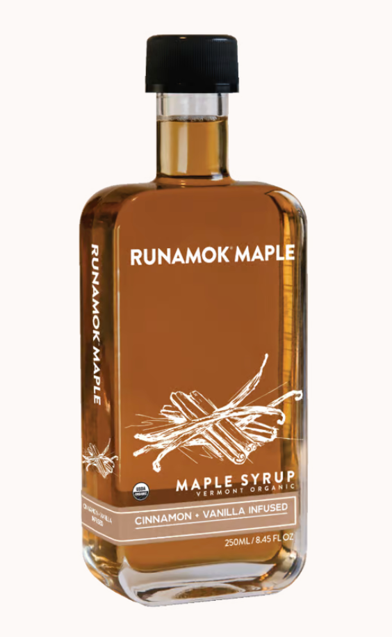 Organic Cinnamon Vanilla Infused Maple Syrup 8.45 oz.