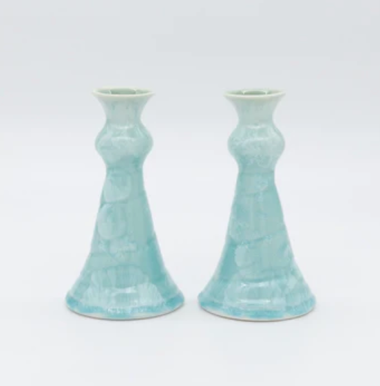 Candlesticks Medium, pair - Pottery Edgecomb Potters