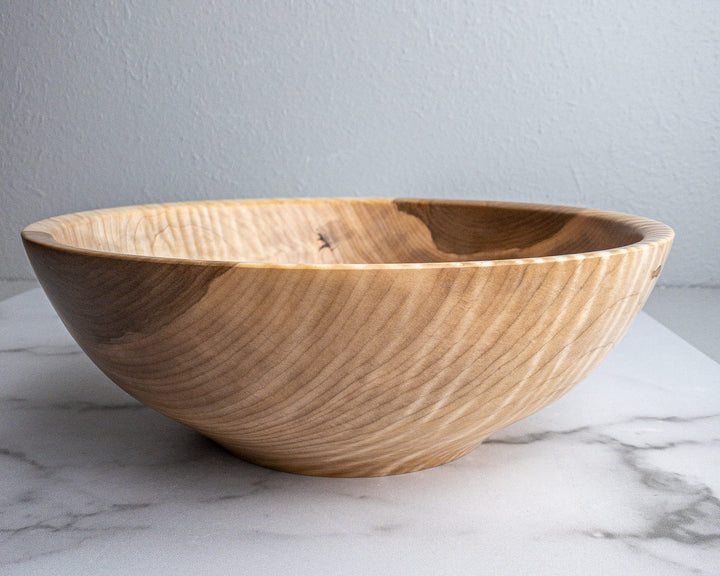 Curly Red Maple Bowl 12.25x4 - WOOD Edgecomb Potters
