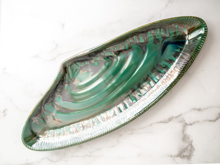 Mussel Shell Platter - Pottery Edgecomb Potters